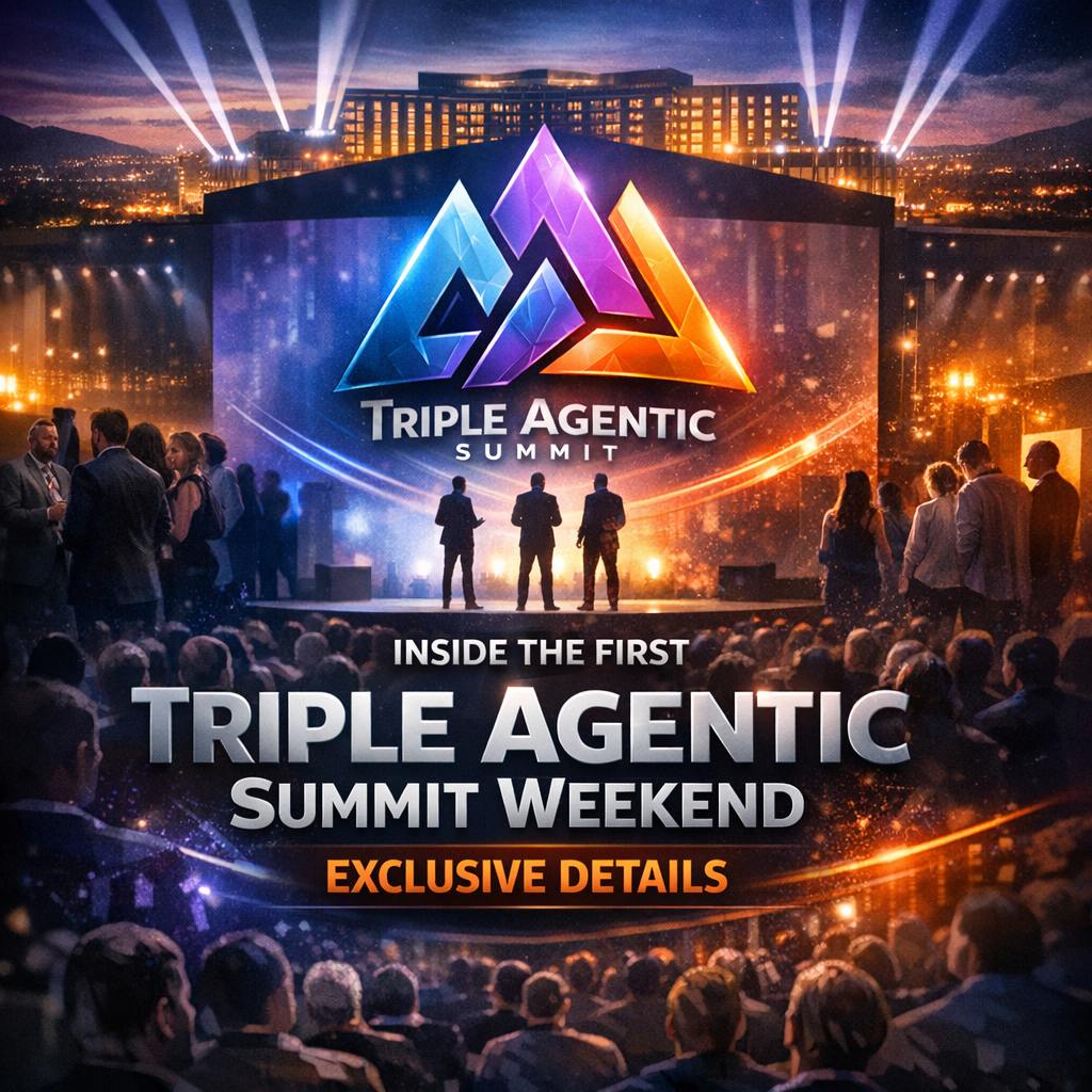 Participants at the Triple Agentic Summit engaging in a discussion in a modern conference room.