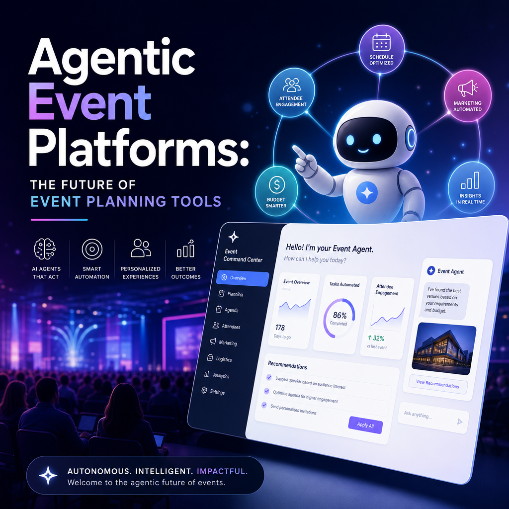 Illustration of Agentic Event Platforms: The Future of Event Planning Tools
