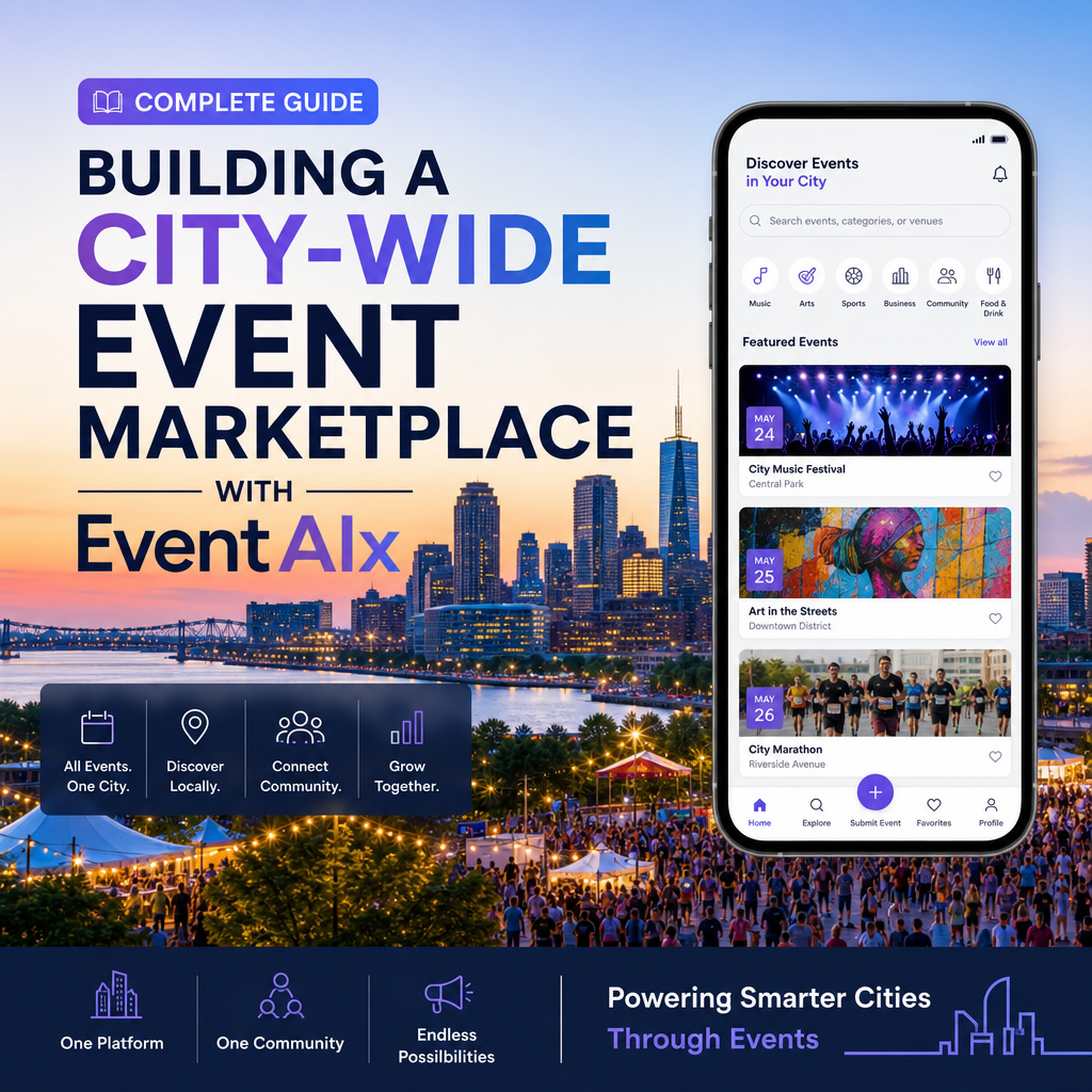 Illustration of Complete Guide to Building a City-Wide Event Marketplace With EventAIx