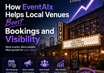 increase bookings and visibility illustration for How EventAIx Helps Local Venues Boost Bookings and Visibility