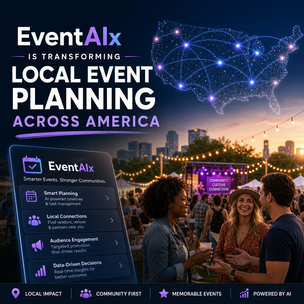 Illustration of How EventAIx Is Transforming Local Event Planning Across America